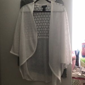 White cardigan